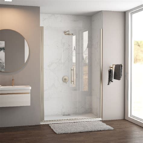  The top-selling product within Coastal Shower Doors Alcove Shower Doors is the Coastal Shower Doors Legend 28.625 in. to 29.625 in. x 64 in. Framed Hinged Shower Door in Matte Black with Obscure Glass. 